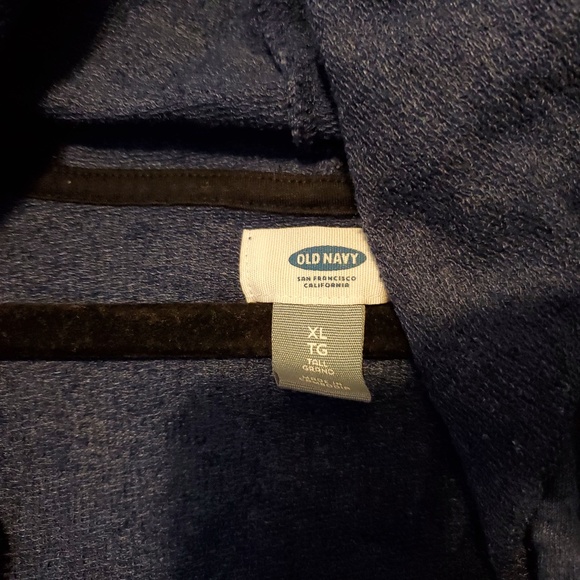 3for$25 old navy blue sweat shirt zipper hooded - Picture 2 of 5